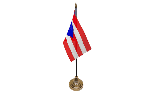 Puerto Rico Table Flags